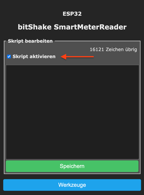 Skript aktivieren