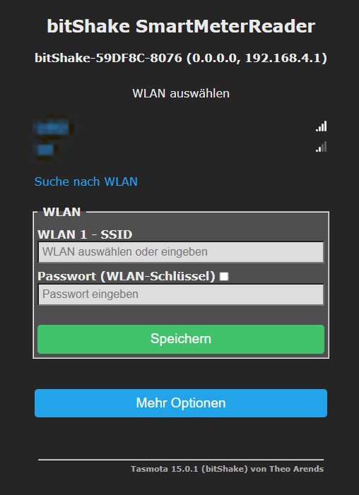 Tasmota WLAN-Konfiguration 